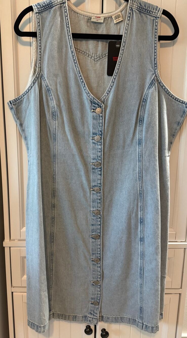 Levis Vianna sleeveless denim dress Sz XXL NWT